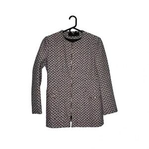 Zara  Basics Textured  Coat Size L